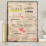 INSPIO Cedulka Dárek pro učitelku - Poděkování učitelce ve školce - tabulka 40x30 pro učitelku – Sleviste.cz