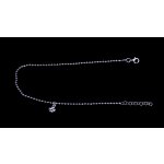 Šperky Nina Stříbrný řetízek na nohu čtyřlístek + kuličky 274 – Hledejceny.cz