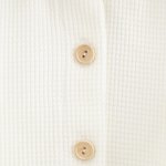 New Baby Kojenecký kabátek na knoflíky Luxury clothing Laura bílý – Zboží Dáma