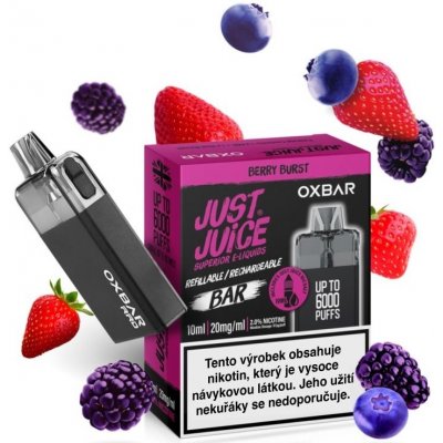 Just Juice OXBAR RRD 550 mAh Černá Berry Burst 1 ks – Zboží Mobilmania