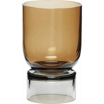 Hübsch 181107 Váza pohárová 18 cm jantar – Hledejceny.cz