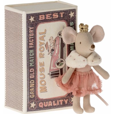Maileg Myška princezna v krabičce od sirek Little Sister 2023