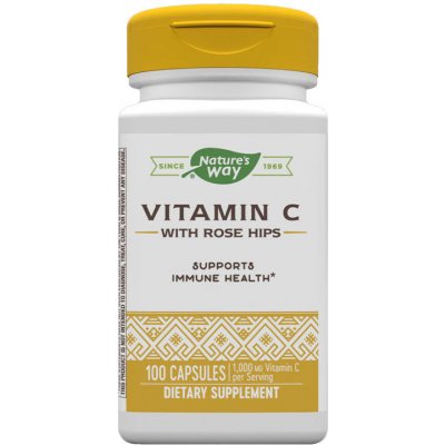 Natures Way Vitamin C with Rose Hips 100 kapslí – Hledejceny.cz