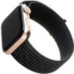 FIXED Nylon Strap na Apple Watch 38/40/41 mm - reflexně černý FIXNST-436-REBK – Hledejceny.cz