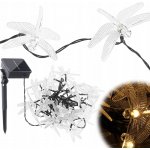 KIK KX4968 Solární zahradní osvětlení vážky 6,5 m 30LED teplá bílá – Sleviste.cz