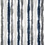 Závěs 56x205 cm, modrá/stříbrná – Hledejceny.cz
