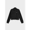 Dámská mikina Karl Lagerfeld mikina BIG LOGO ZIP UP černá