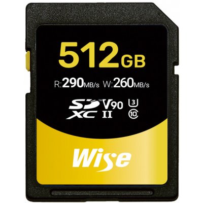 Wise SDXC UHS-II V90 512 GB WI-SD-N512 – Zboží Mobilmania