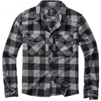Brandit Check shirt košile dlouhý rukáv černá tmavě šedá