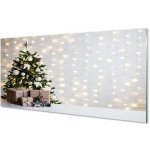 akrylový obraz Ozdoby na vánoční stromeček dárky 100x50 cm – Hledejceny.cz