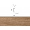 Podlahová lišta Fatra THX soklový profil L0017 2,5 m