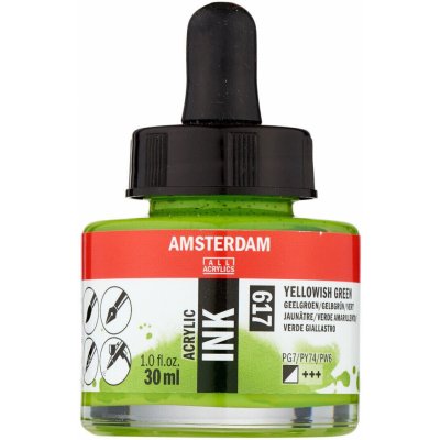 Amsterdam Acrylic Ink 633 Yellowish Green 30 ml – Hledejceny.cz