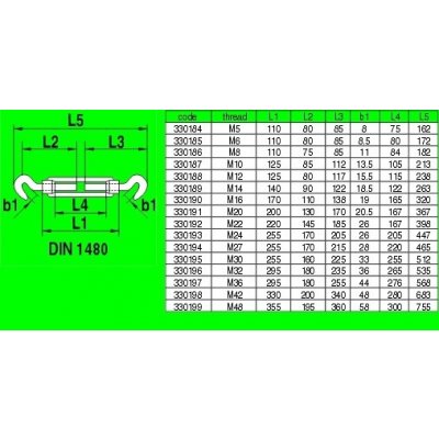 Napínák HÁK/HÁK kovaný, pozink M 10 DIN1480HH – Zboží Dáma
