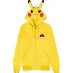 CurePink mikina s kapucí s ušima Pokémon Pikachu žlutá – Sleviste.cz