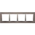 Simon DRN4/96 Betonový rámeček 4-násobný tmavý beton/stříbro – Hledejceny.cz