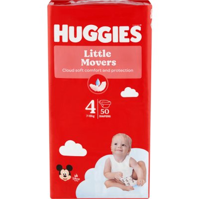 Huggies Little Movers 4 7 - 18 kg 50 ks – Hledejceny.cz
