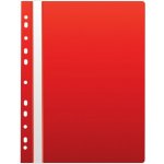 rychlovazač A4/10ks, PP, čirá přední strana, Euro, Červený – Zboží Živě
