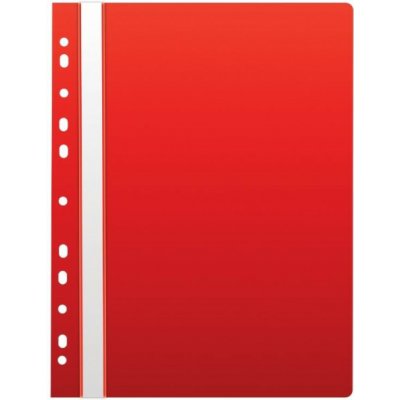 rychlovazač A4/10ks, PP, čirá přední strana, Euro, Červený – Zboží Živě