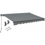 Juskys 107480 markýza 300x250 cm kov šedá – Zboží Mobilmania