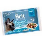 Brit cat pouch gravy fillets dinner plate 4 x 85 g – Hledejceny.cz