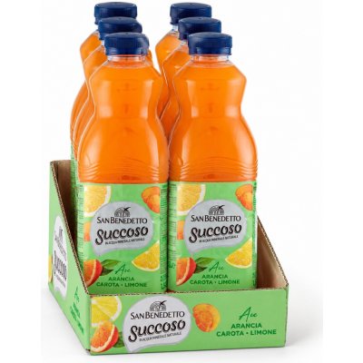 San Benedetto ovocný nápoj Succoso ACE pomeranč mrkev a citron 6 x 1,5 l – Hledejceny.cz