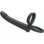 Pretty Love Moses Double Penetration Double Cockring Black – Zboží Dáma