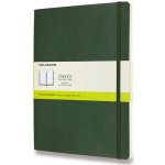 Moleskine Zápisník XL měkké desky tm.zelený čistý B5 96 listů – Zboží Mobilmania