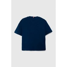 Dětské bavlněné tričko Tommy Hilfiger s potiskem KBKB BYX modrá