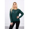 Dámský svetr a pulovr Dámský svetr MI2019 39 zelený