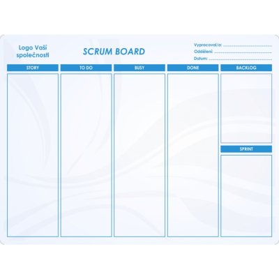 Legamaster Plánovací tabule SCRUM 120 x 90 cm bez rámu – Zboží Mobilmania