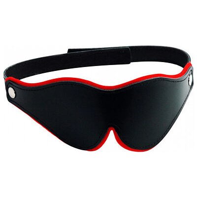 Sexy Elephant Leather BlackRed Eye Mask 1 ks kožená maska na oči unisex – Zboží Mobilmania