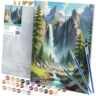 Massido Massido Malba podle čísel Horská krajina 40 x 50 cm – Zboží Dáma
