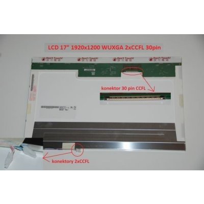 LCD displej display Dell Alienware P01E 17" WUXGA Full HD 1920x1200 2xCCFL lesklý povrch – Zboží Živě