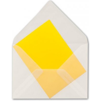 Obálka průsvitná B6 176 x 125 mm průhledný pergamen – Zboží Živě