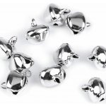 Rolničky 13x16 mm stříbrná 10ks – Zboží Dáma