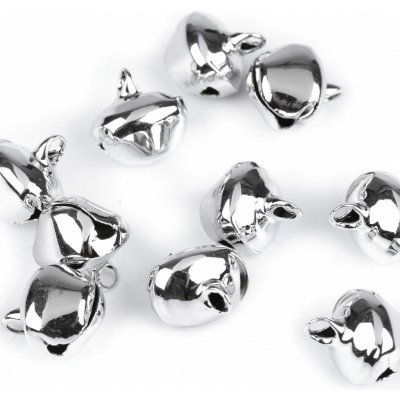 Rolničky 13x16 mm stříbrná 10ks – Zboží Dáma