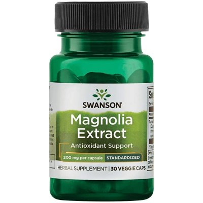 Swanson Magnolia Extract extrakt z magnólie 200 mg 30 rostlinných kapslí