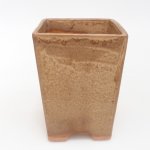 E-bonsai keramická bonsai miska 9 x 9 x 12 cm hnědá – Zboží Dáma