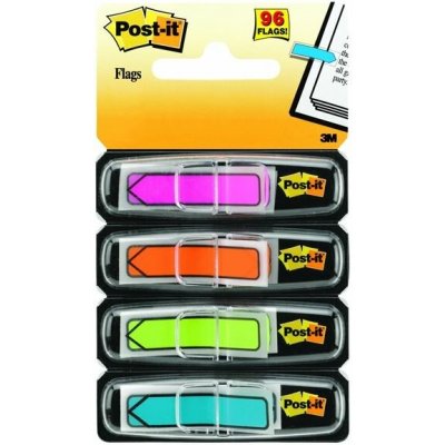 Samolepící záložky Post-it® "šipky" - mix neonových barev, 4 ks – Hledejceny.cz