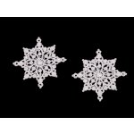 Prima-obchod Krajková aplikace / nášivka vločka, barva Off White – Zboží Dáma