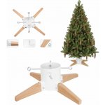 Lebula - Stojan na vánoční stromek dřevěný kovový bílý – Zboží Dáma