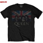 Queen tričko Vintage Union Jack Black – Zboží Dáma