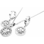 Steel Jewelry souprava ČTYŘLÍSTEK Chirurgická ocel SET231202 – Zboží Dáma
