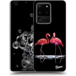 Pouzdro Picasee ULTIMATE CASE Samsung Galaxy S20 Ultra 5G G988F - Flamingos couple