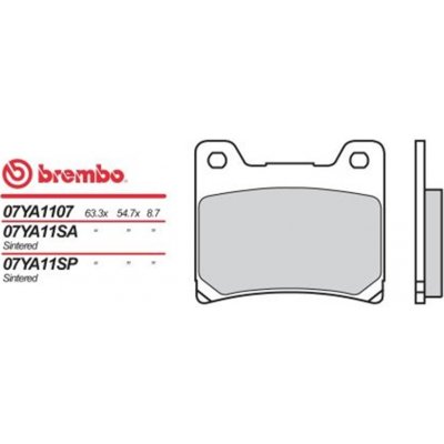 Zadní brzdové destičky Brembo Yamaha 1100 BT BULLDOG 2002 - směs 07 – Zboží Mobilmania