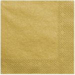 PartyDeco ubrousky papírové metalicky zlaté 40x40cm 20ks – Zboží Dáma