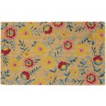 Ib Laursen Flowers Rohožka z kokosového vlákna přírodní 45 x 75 cm – Zboží Dáma