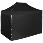 Expodum Nůžkový stan 3x2m ocelový Černá 4 boční plachty – Sleviste.cz