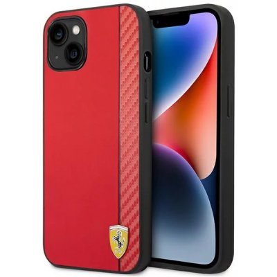 Pouzdro Ferrari iPhone 14 Plus red Carbon