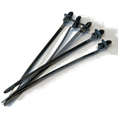 AP-auto | Plastové stahovací pásky 150 mm s příchytkou pr. 8 mm – černé SP08 – Sleviste.cz